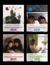 All four covers of BC ELN Actions & Achievements reports