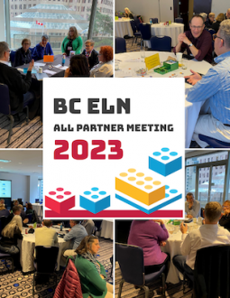 Collage of photographs from the All Partner Meeting. Text overlay reads All Partner Meeting 2023.